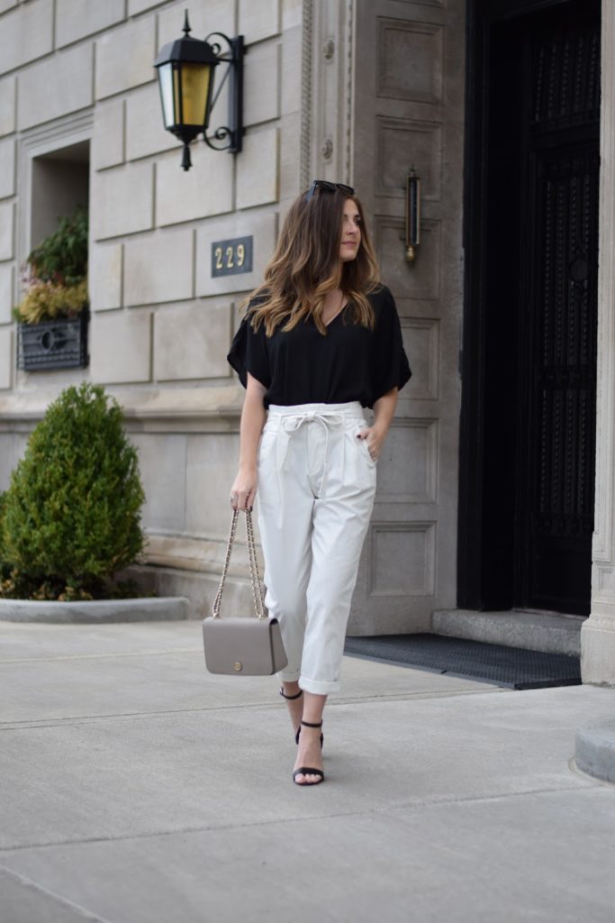 paper bag waist pants | Out & About